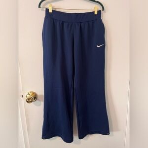 Vtg Y2K Nike Team Fit Dry Sweatpants Women Small 4-6 Lined Navy Drawstring